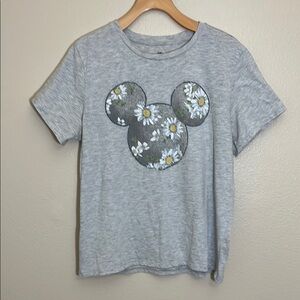 Disney Gray Mickey Mouse Daisy Short Sleeve Tee